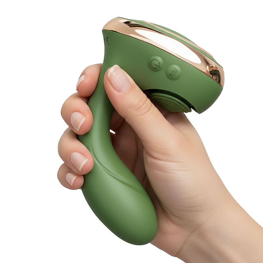 Swan Reign Dual Stimulator – Green