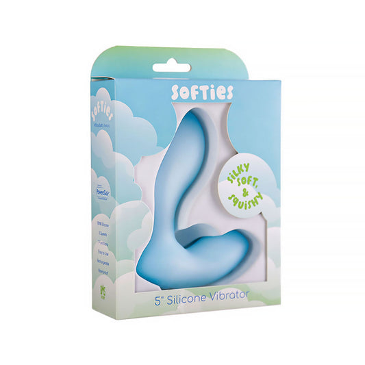 Softies Silicone Vibrator 5 in. – Blue