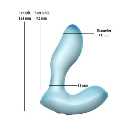 Softies Silicone Vibrator 5 in. – Blue