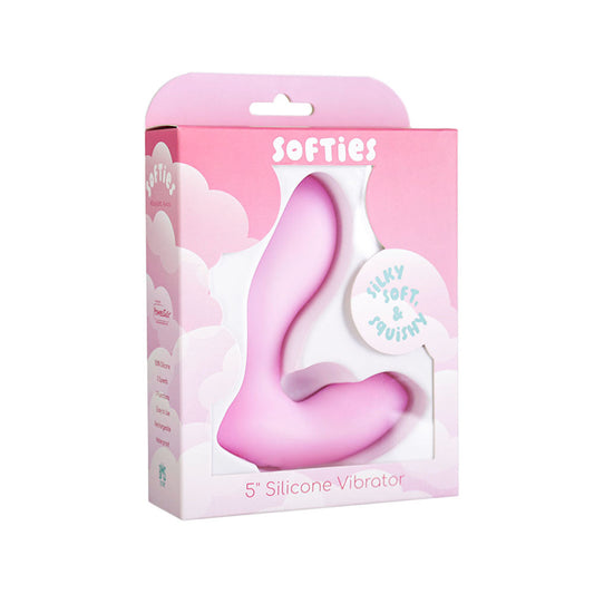 Softies Silicone Vibrator 5 in. – Light Pink