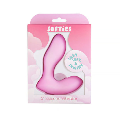 Softies Silicone Vibrator 5 in. – Light Pink
