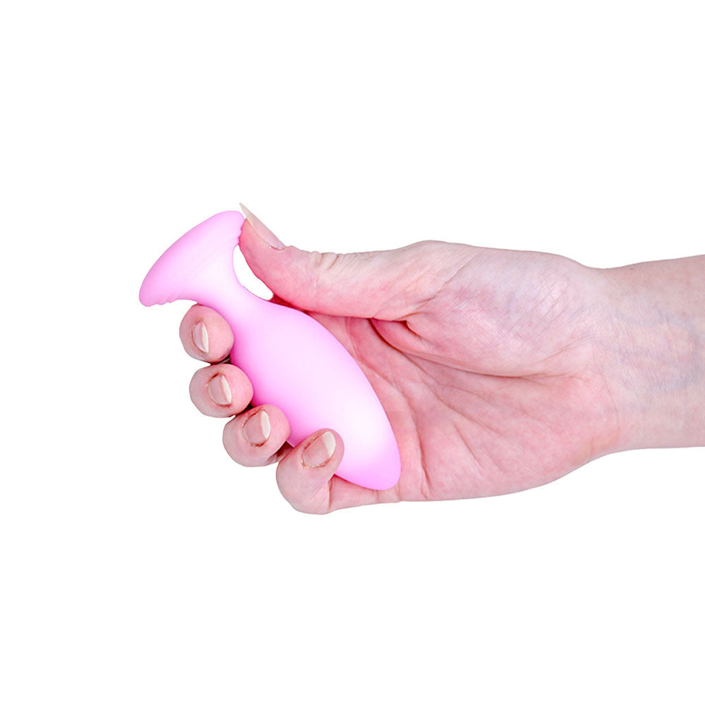 Softies Dual Layer Butt Plug 4 in. – Light Pink