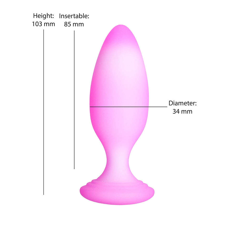 Softies Dual Layer Butt Plug 4 in. – Light Pink
