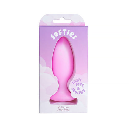Softies Dual Layer Butt Plug 4 in. – Light Pink