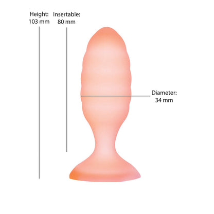 Softies Dual Layer Butt Plug 4 in. – Orange