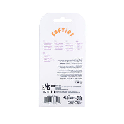 Softies Dual Layer Butt Plug 4 in. – Orange