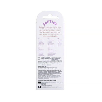 Softies Dual Layer Bullet 4 in. - Purple