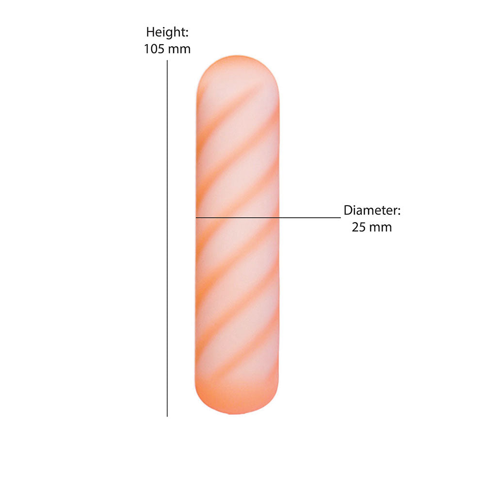 Softies Dual Layer Bullet 4 in. Vibrating Toy – Orange