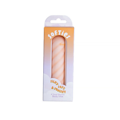 Softies Dual Layer Bullet 4 in. Vibrating Toy – Orange