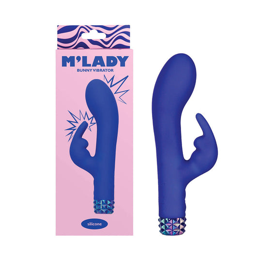 BMS M''Lady Bunny Vibrator - 6 in. - Blue