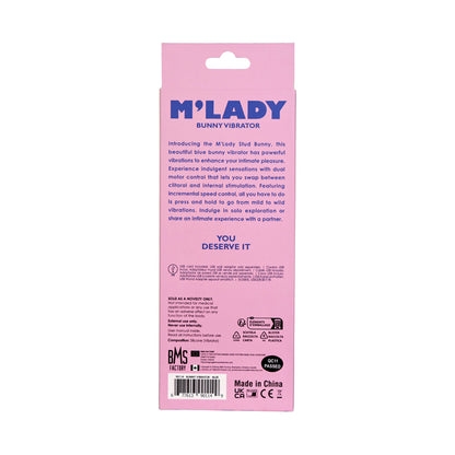 BMS M''Lady Bunny Vibrator - 6 in. - Blue