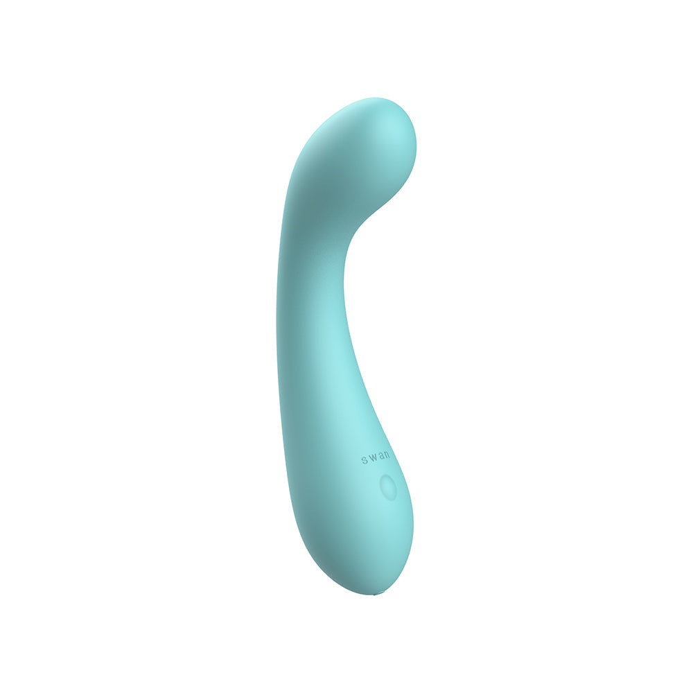 BMS The Swan Curve 6.5 in. Teal Vibrator