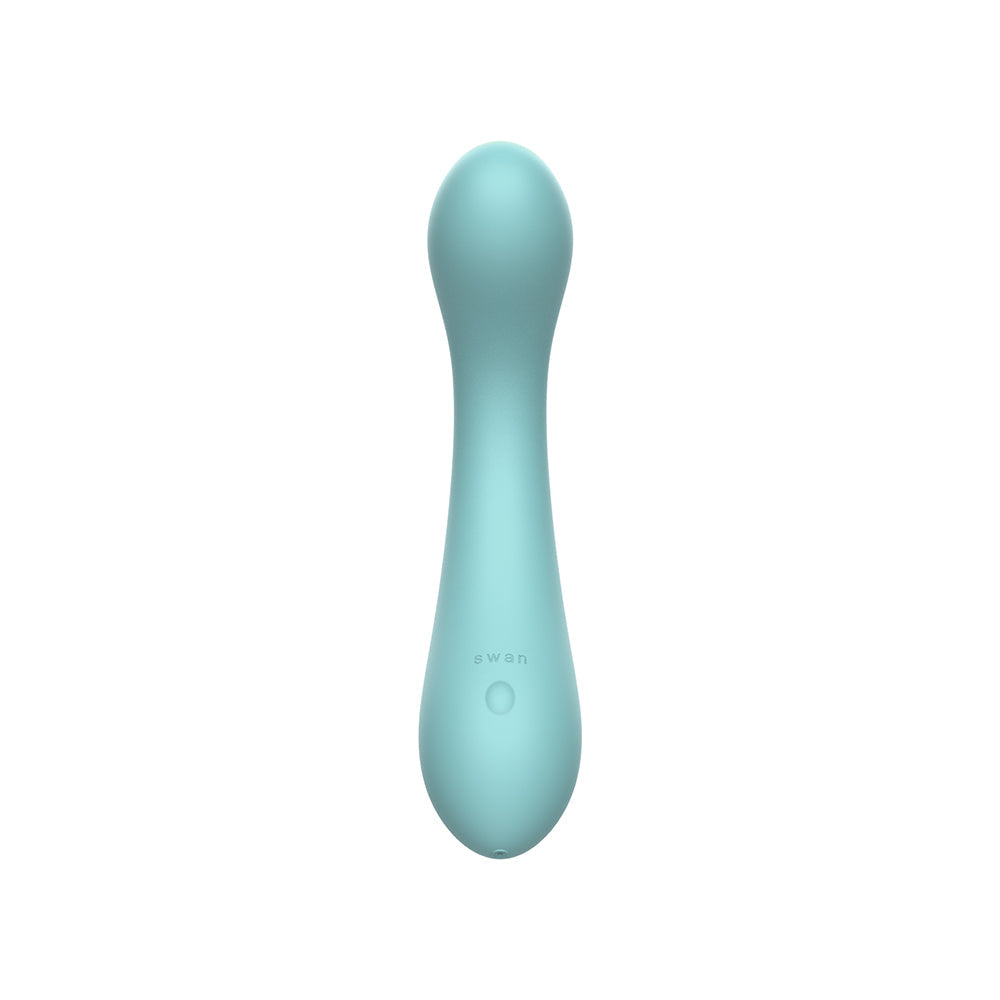 BMS The Swan Curve 6.5 in. Teal Vibrator