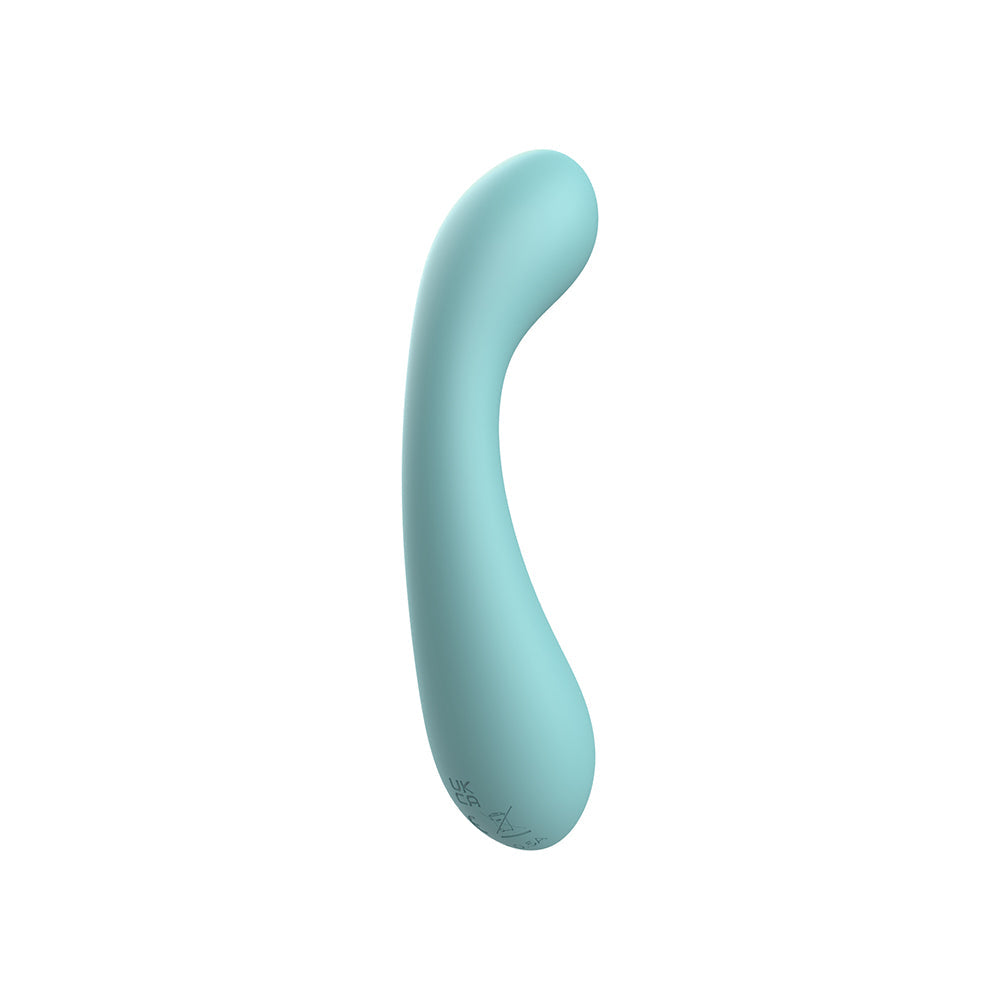 BMS The Swan Curve 6.5 in. Teal Vibrator