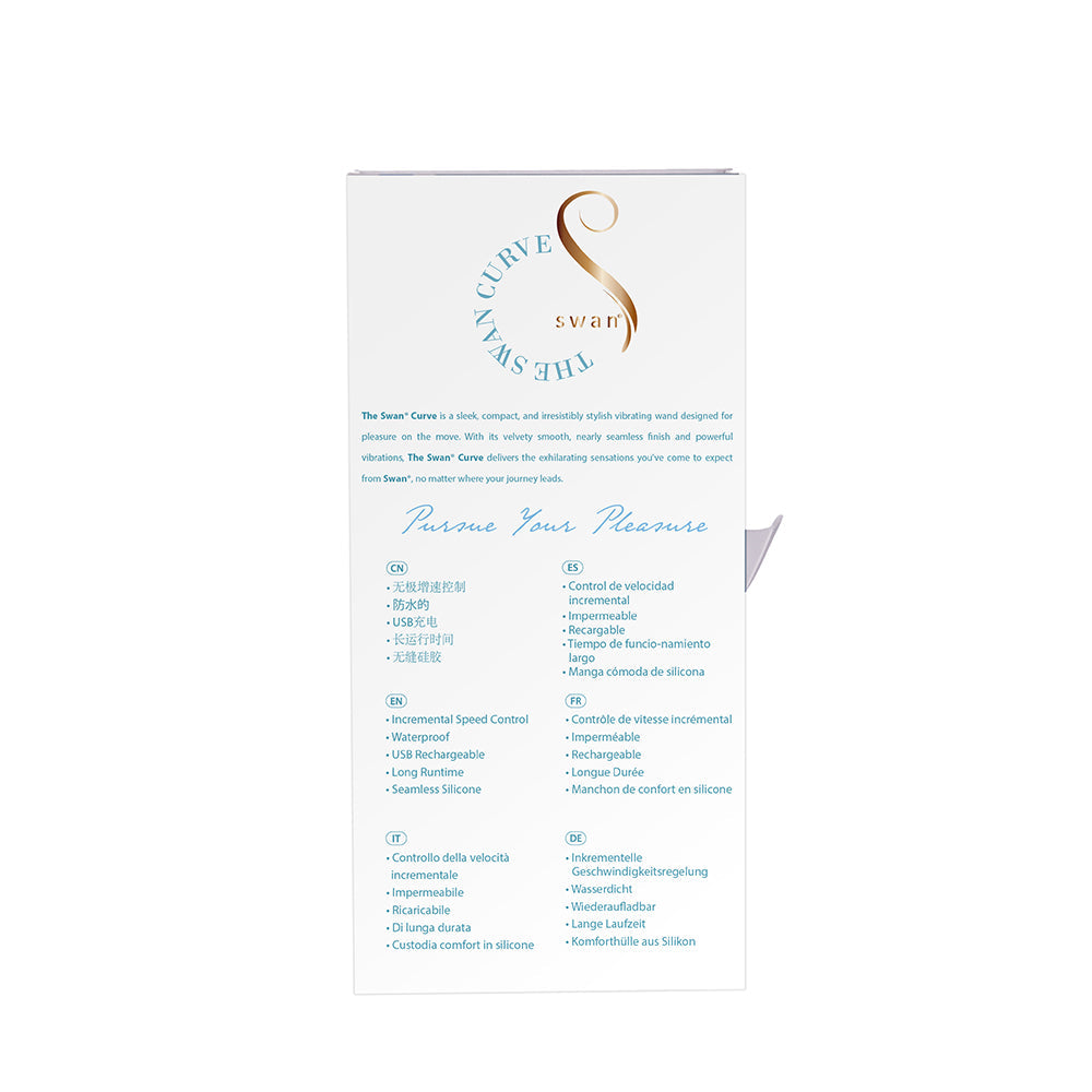 BMS The Swan Curve 6.5 in. Teal Vibrator