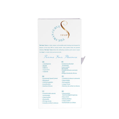 BMS The Swan Curve 6.5 in. Teal Vibrator