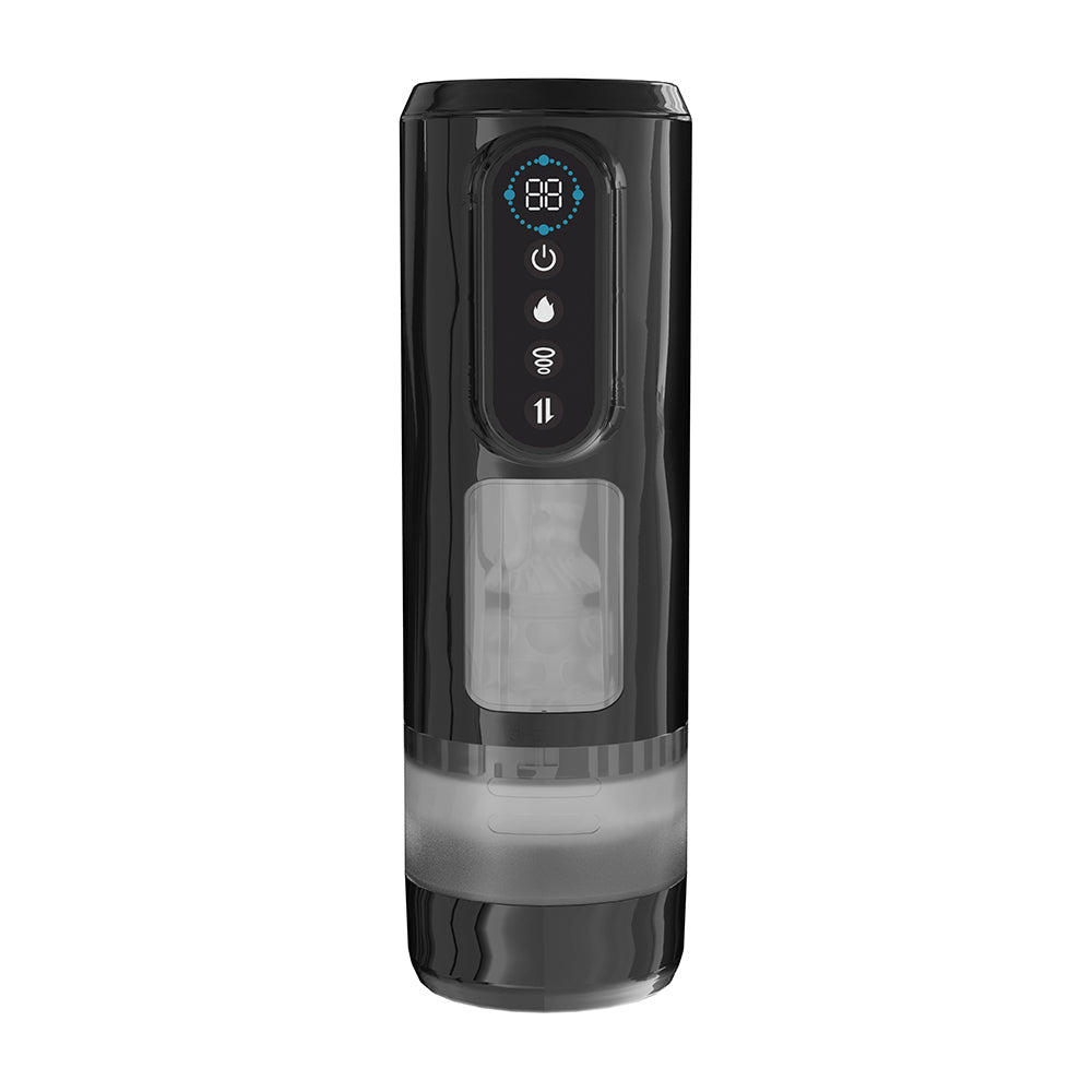 PUMPED Sensurge Automatic Rechargeable Heating Suction Masturbator – Black