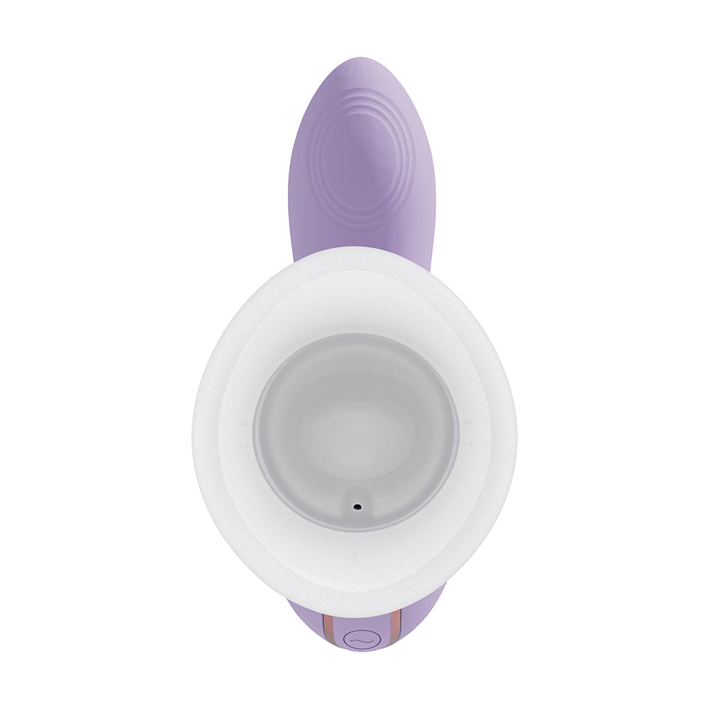 VIVE Dolce Callalily G-Spot Tapping Vibrator with Tongue Stimulator – Light Purple