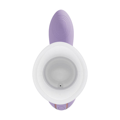 VIVE Dolce Callalily G-Spot Tapping Vibrator with Tongue Stimulator – Light Purple