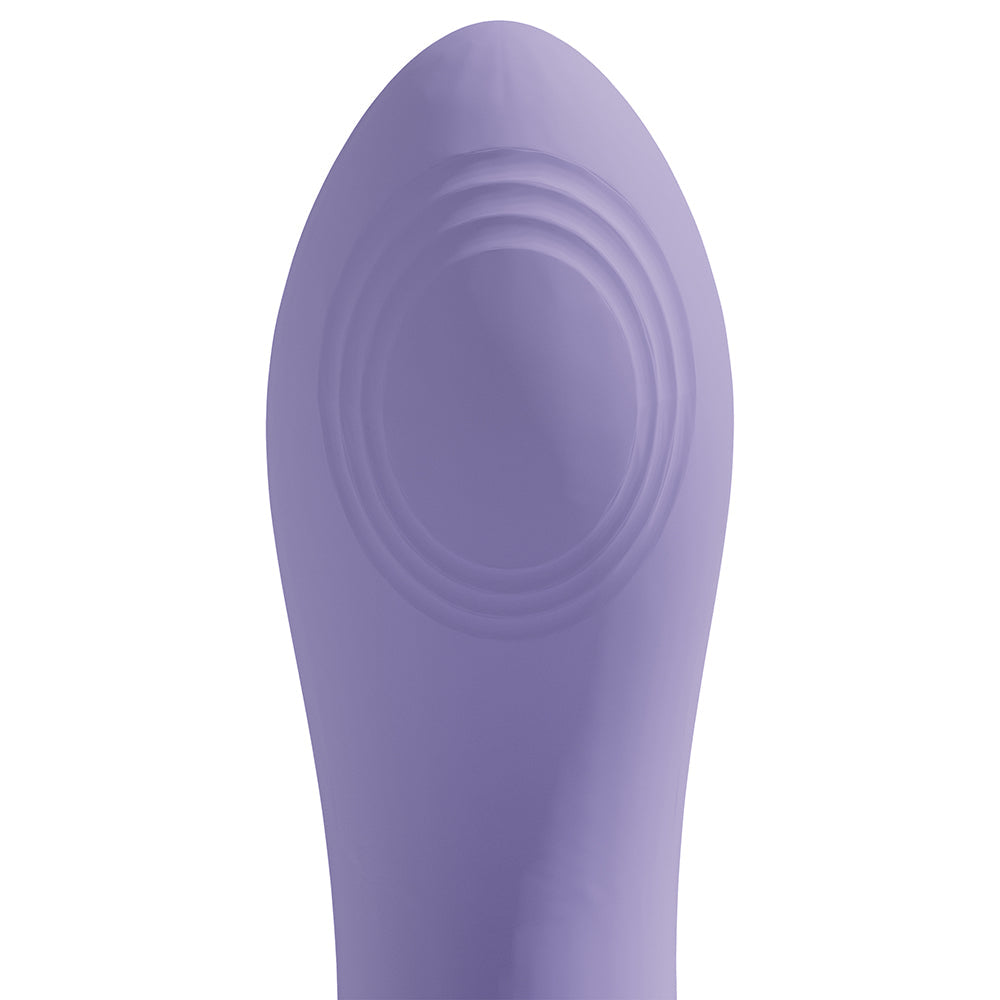VIVE Dolce Callalily G-Spot Tapping Vibrator with Tongue Stimulator – Light Purple