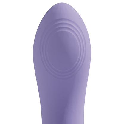 VIVE Dolce Callalily G-Spot Tapping Vibrator with Tongue Stimulator – Light Purple
