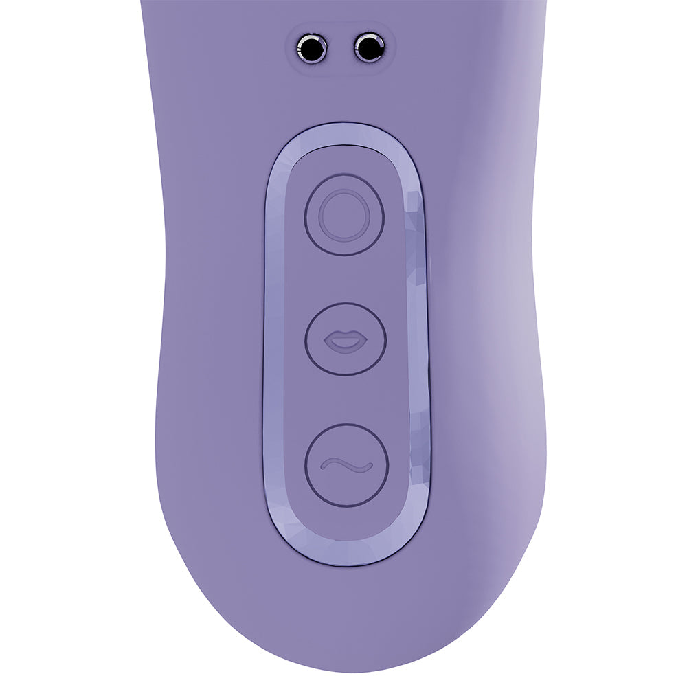 VIVE Dolce Callalily G-Spot Tapping Vibrator with Tongue Stimulator – Light Purple