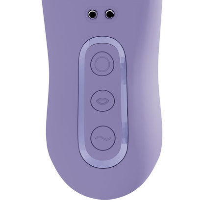 VIVE Dolce Callalily G-Spot Tapping Vibrator with Tongue Stimulator – Light Purple