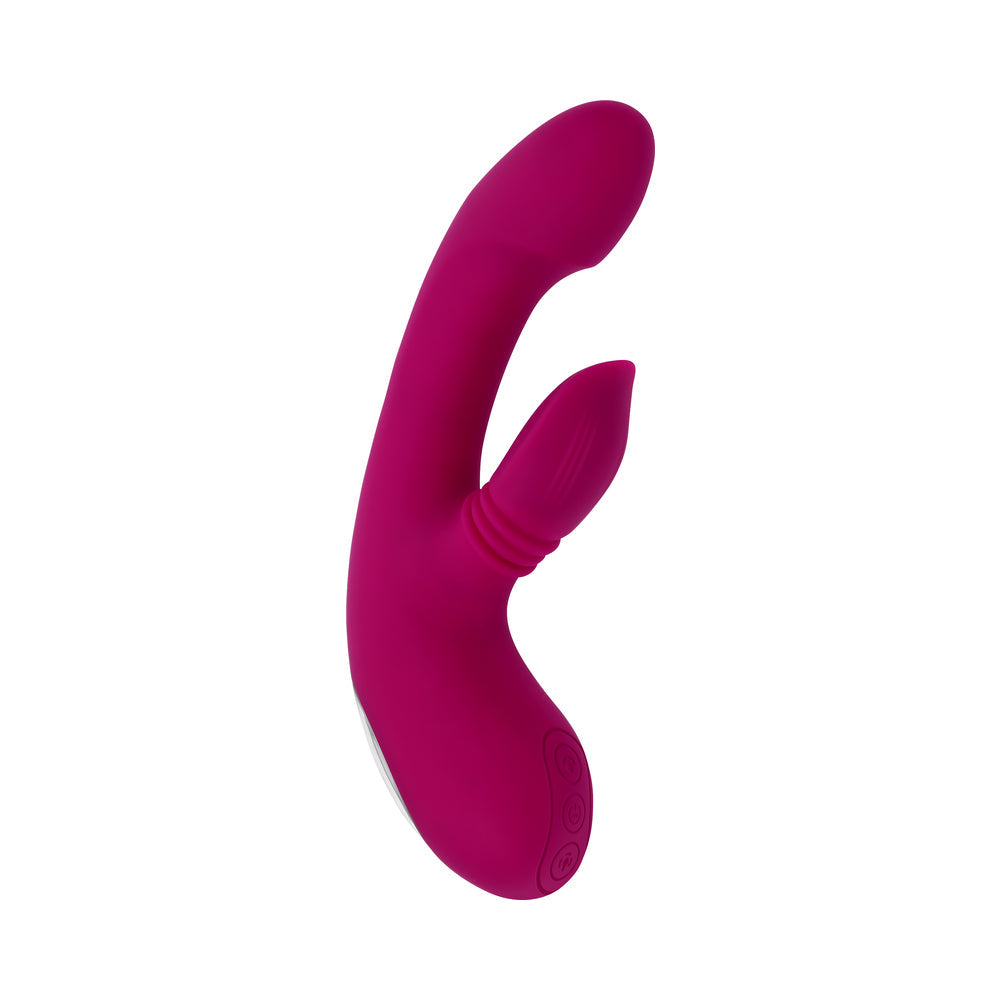 Evolved Gentle Persuasion Circular Clitoral Massager - Burgundy