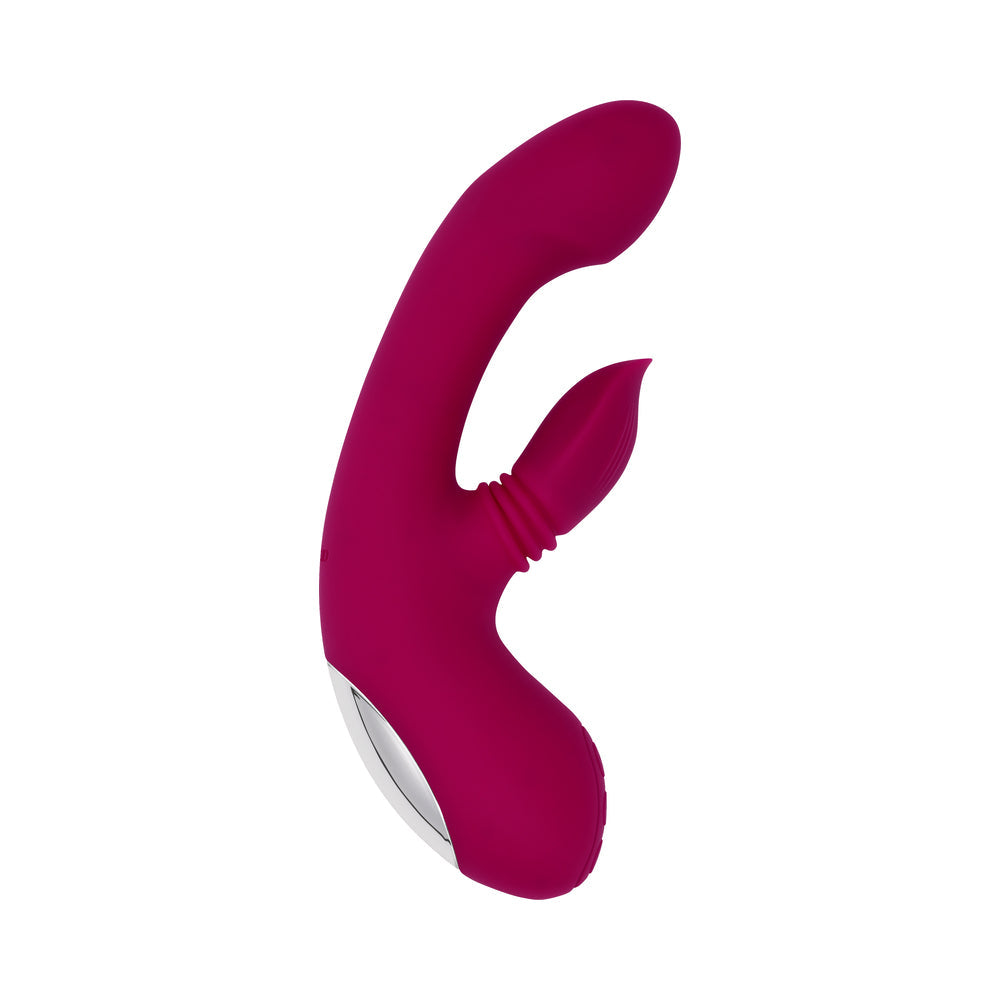 Evolved Gentle Persuasion Circular Clitoral Massager - Burgundy