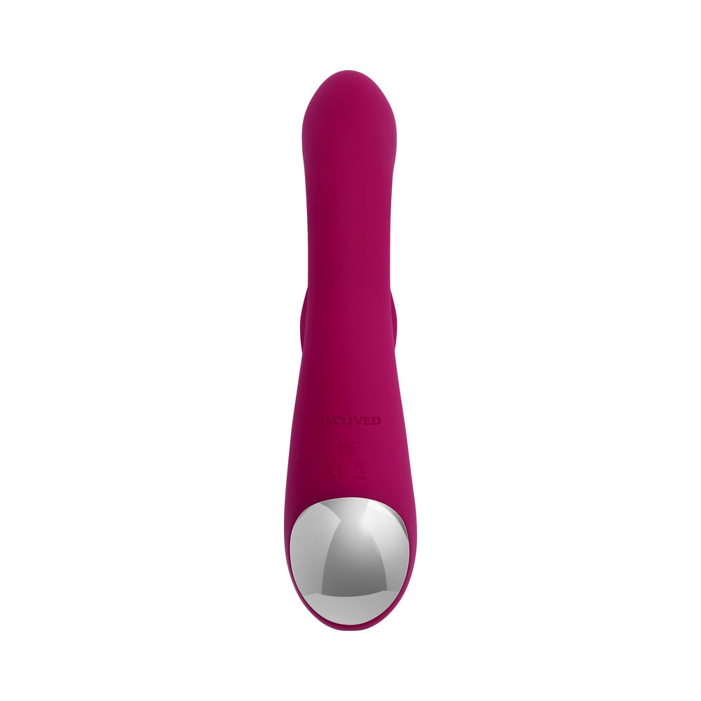 Evolved Gentle Persuasion Circular Clitoral Massager - Burgundy