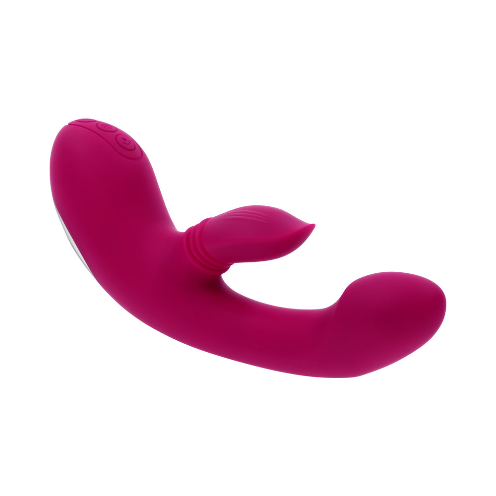 Evolved Gentle Persuasion Circular Clitoral Massager - Burgundy