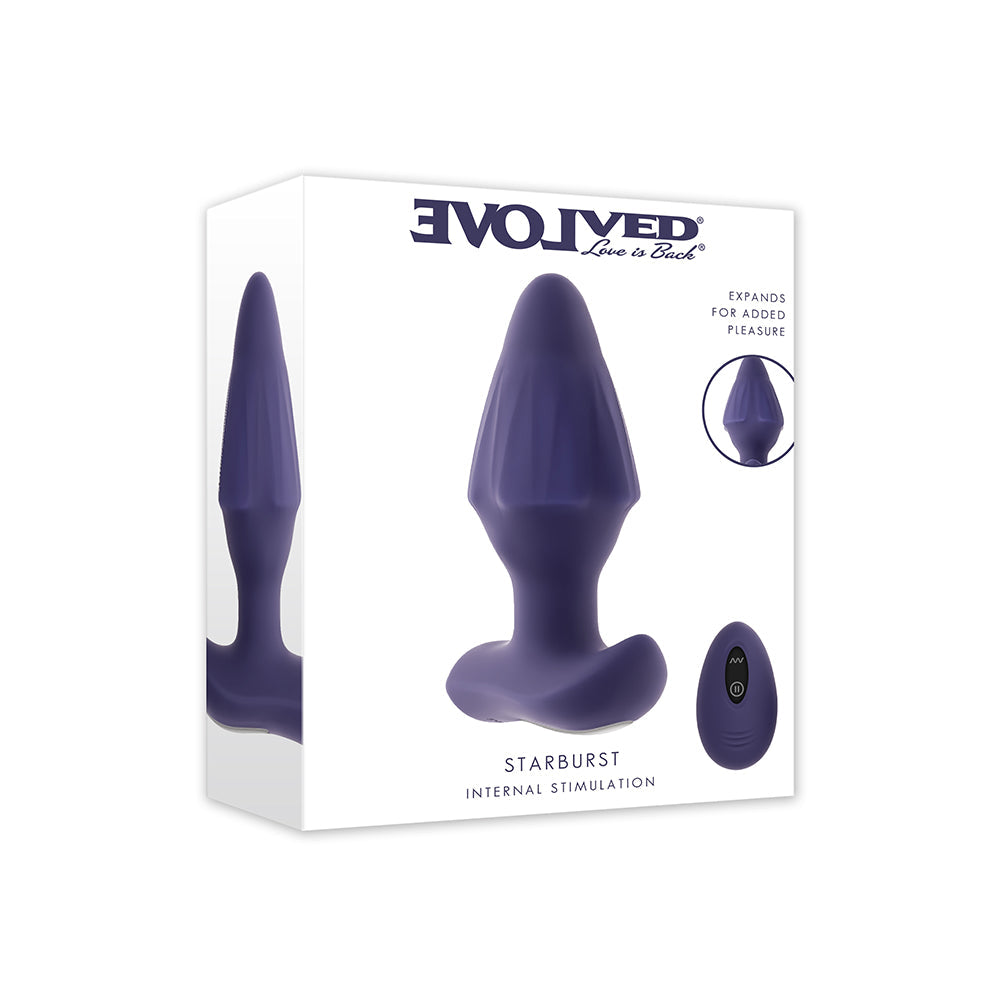 Evolved Starburst Expandable Anal Plug – Purple