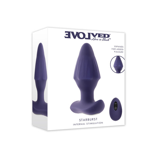 Evolved Starburst Expandable Anal Plug – Purple
