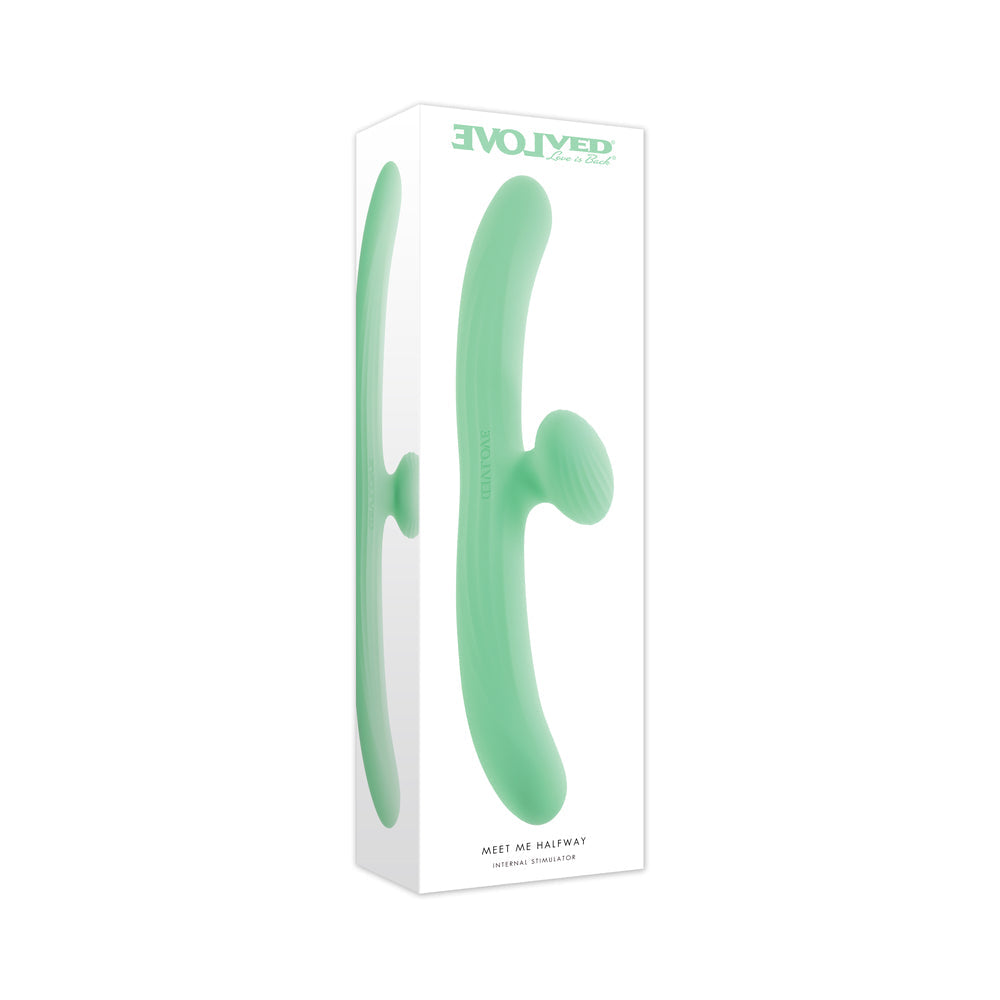 Evolved Meet Me Halfway Double Ended Vibrator – Green