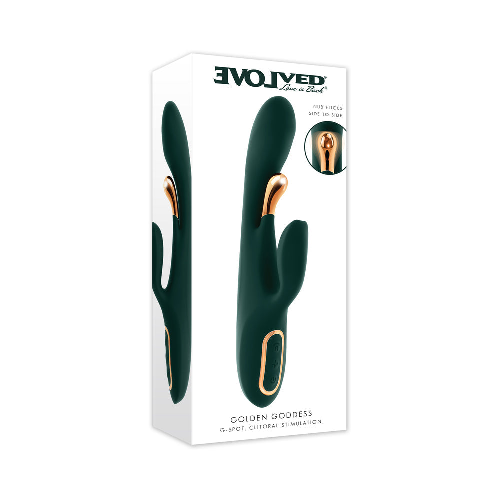 Evolved Golden Goddess G-Spot Flicker – Green