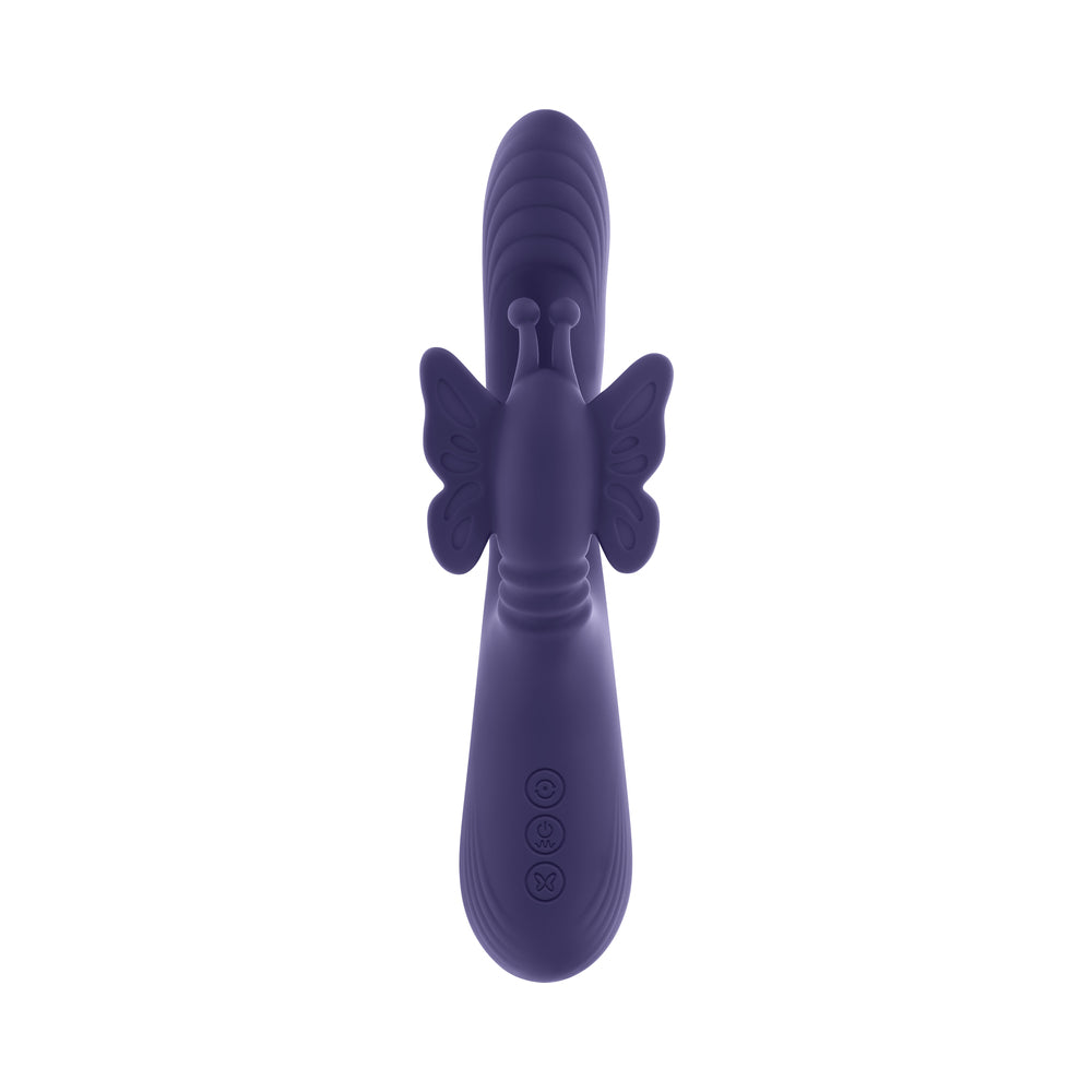 Evolved Wings Of Frenzy Thrusting Butterfly Dual Stimulator – Purple