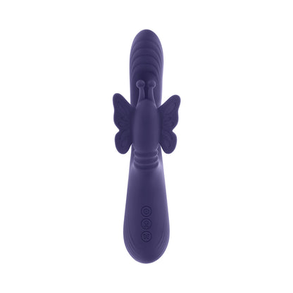 Evolved Wings Of Frenzy Thrusting Butterfly Dual Stimulator – Purple