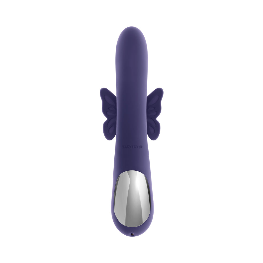 Evolved Wings Of Frenzy Thrusting Butterfly Dual Stimulator – Purple