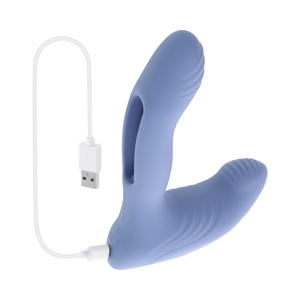 Gender X Flapjack Flapper Dual Stimulator – Blue