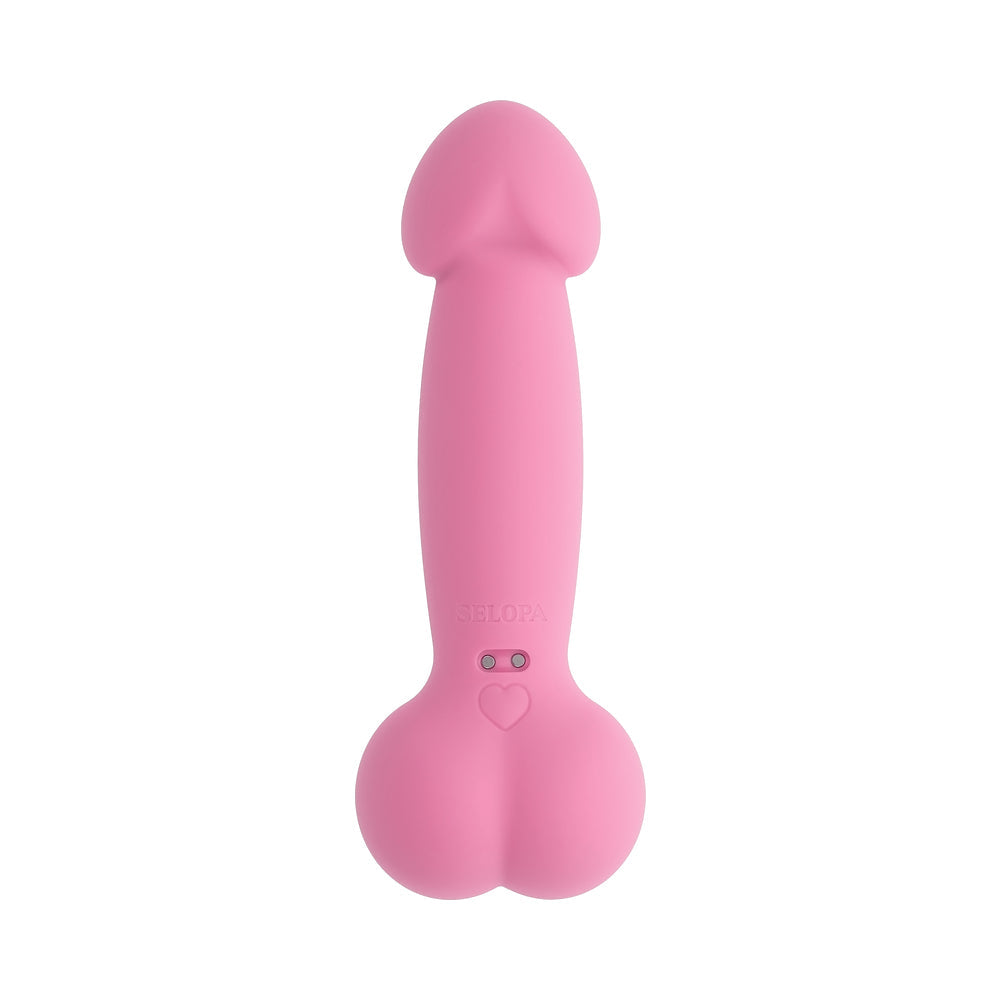 Selopa A Bit Nutty Floppy Phallic Mini Vibrator – Light Pink