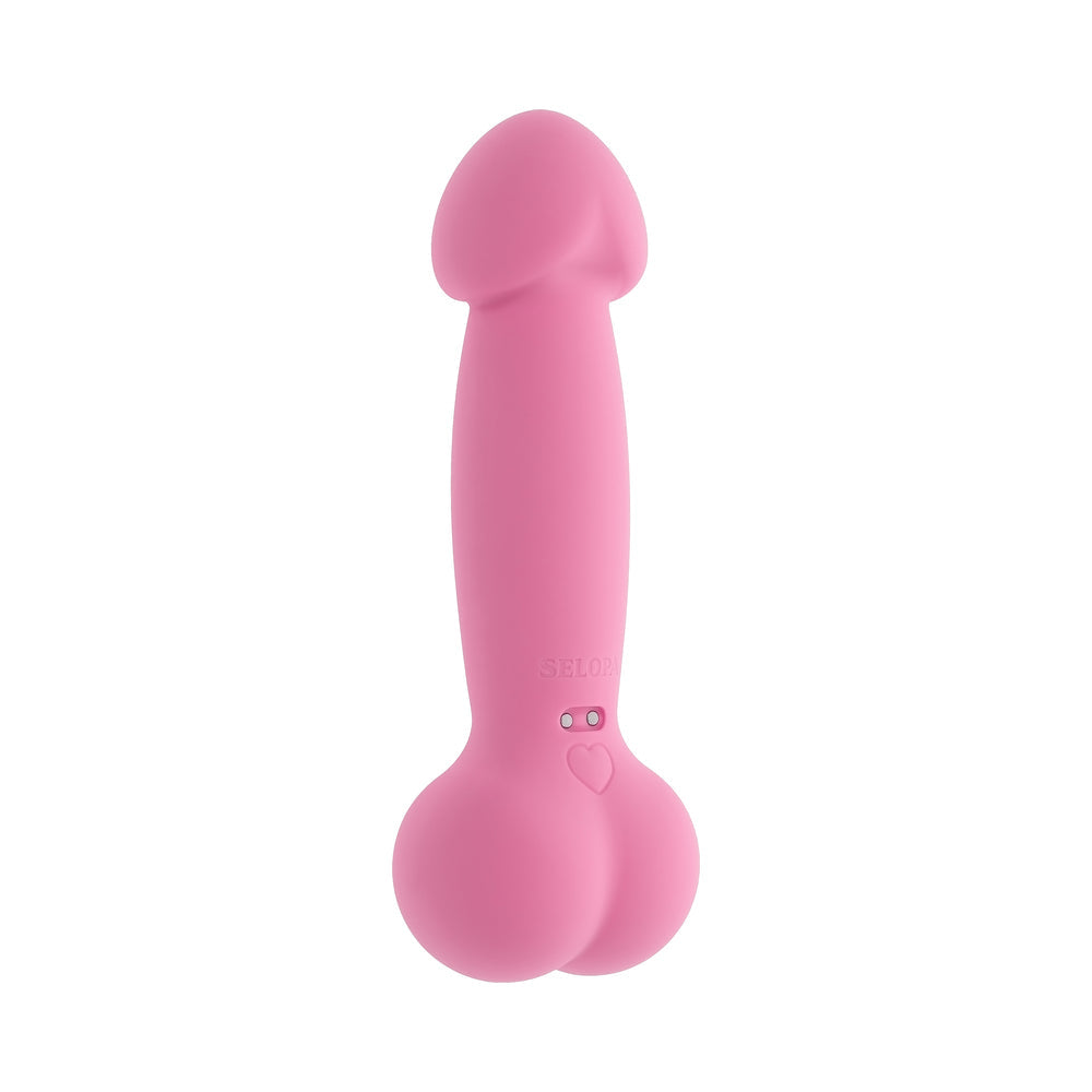 Selopa A Bit Nutty Floppy Phallic Mini Vibrator – Light Pink