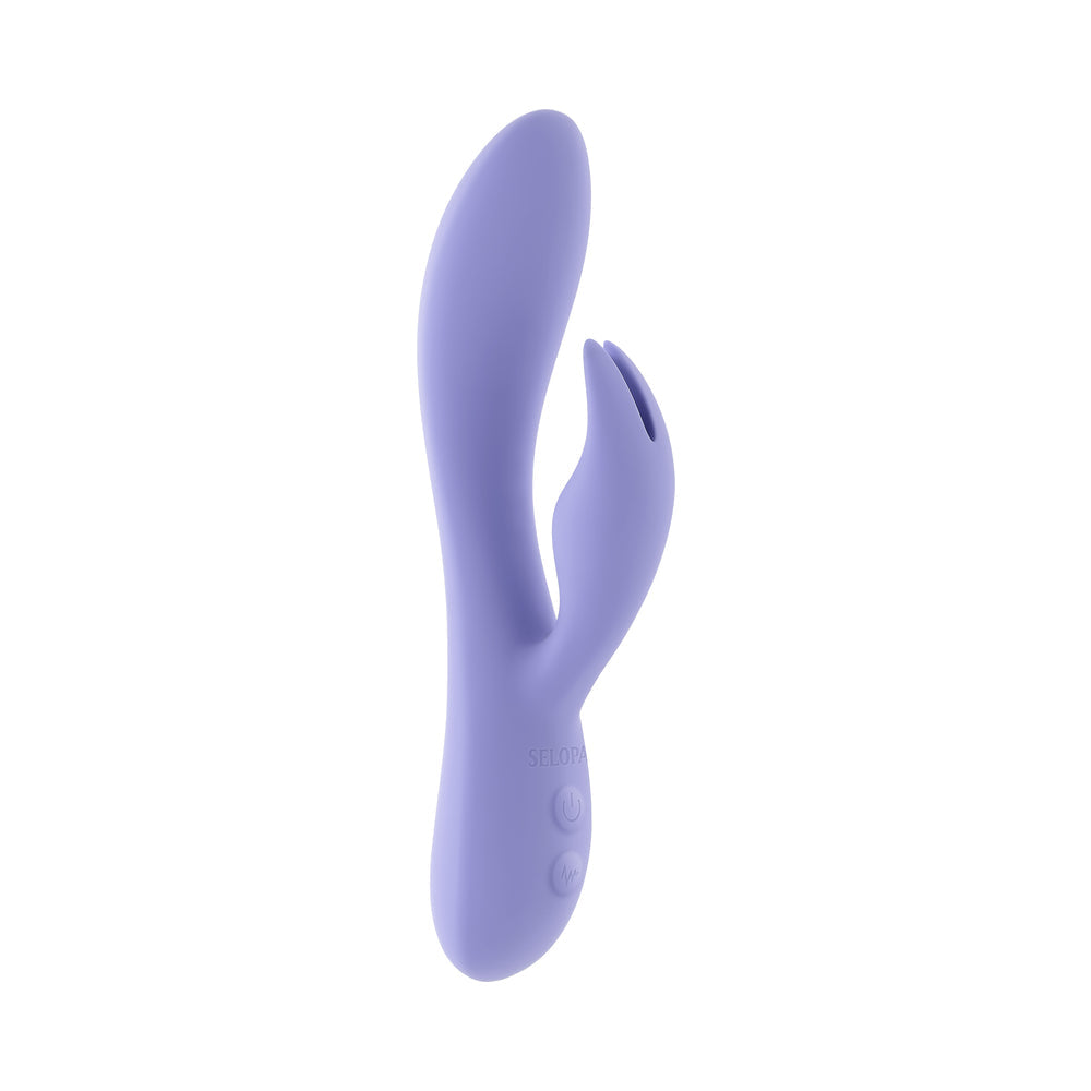 Selopa Purple Craze Dual Vibe with Ear-Shaped Stimulator - Purple