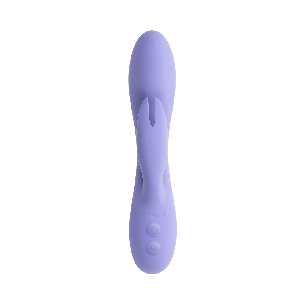 Selopa Purple Craze Dual Vibe with Ear-Shaped Stimulator - Purple