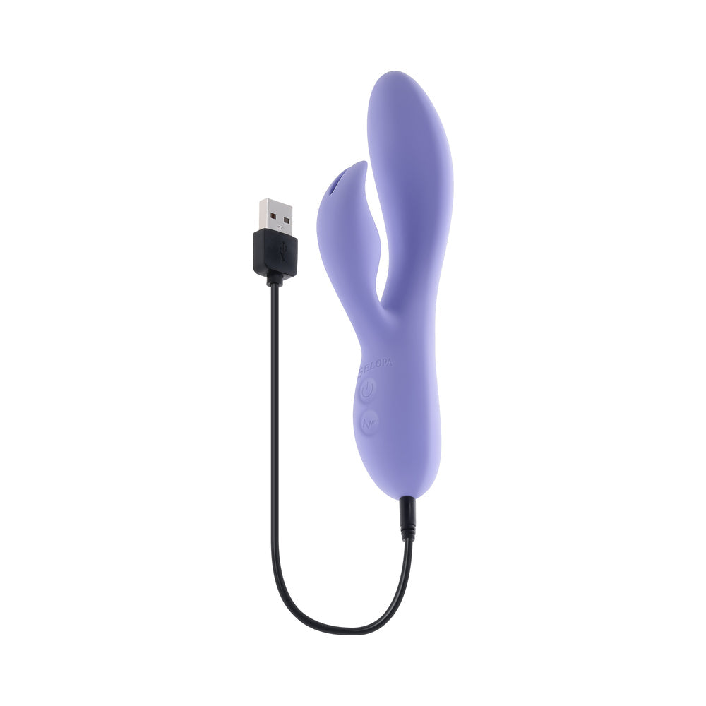 Selopa Purple Craze Dual Vibe with Ear-Shaped Stimulator - Purple