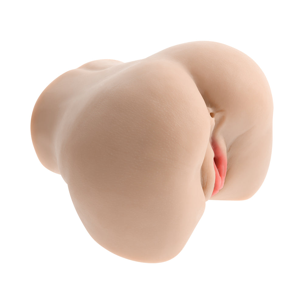 Zero Tolerance Let's Get Ready To Rumble Vibrating Dual Entry Masturbator - Vanilla