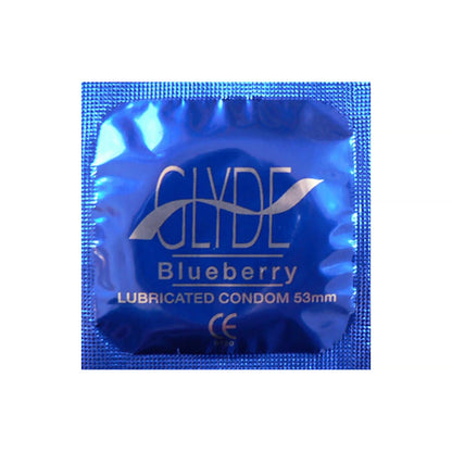 GLYDE ULTRA Blueberry Flavored Latex Condoms – 12 Count, Ultra-Thin