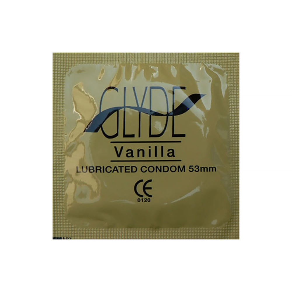 GLYDE Ultra Organic Vanilla Flavored Condom – Ultra-Thin, Medium Size