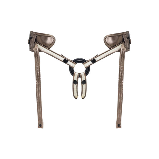 Lovely Planet Strap-On-Me Leatherette Harness Desirous