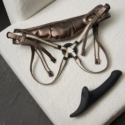 Lovely Planet Strap-On-Me Leatherette Harness Desirous