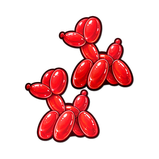 Pastease Red Balloon Animal Breast Pasties – Playful Design in Red